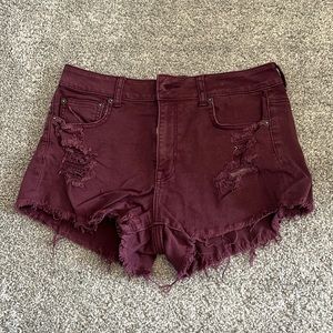 American eagle maroon shorts